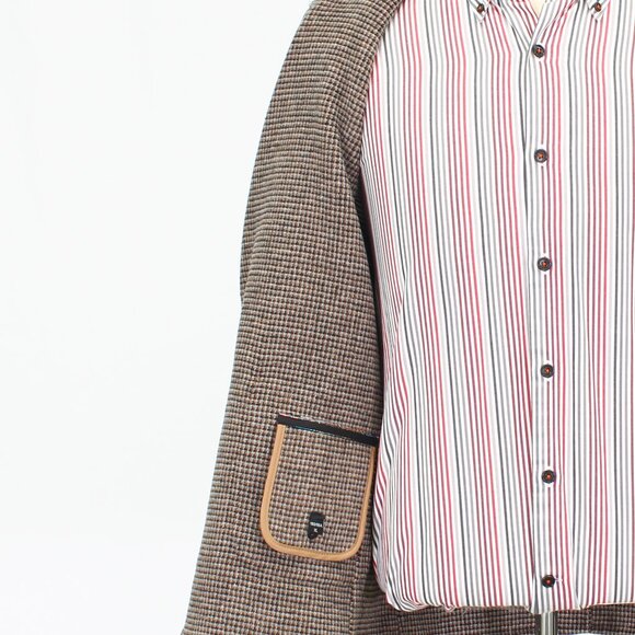 Unique 40S Brown HT 2-Button Sport Coat Blazer Jacket P481 - Picture 9 of 11